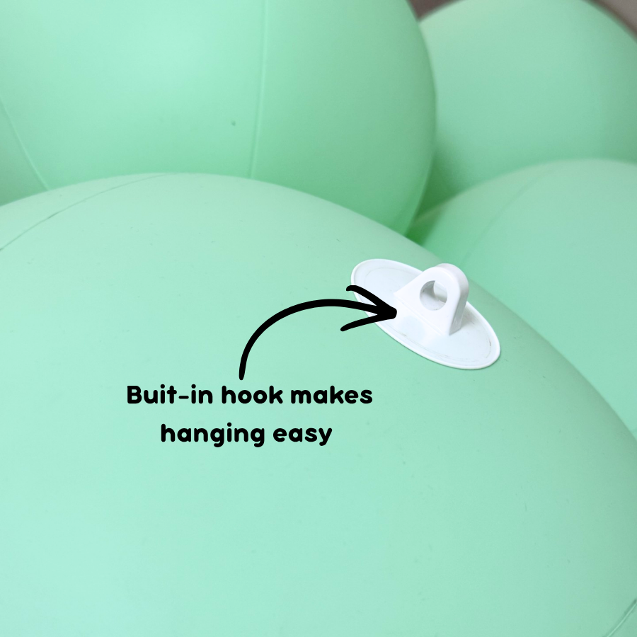 Re-usable balloon garland - 12 cluster balls in colour 'Marshmallow Cloud'
