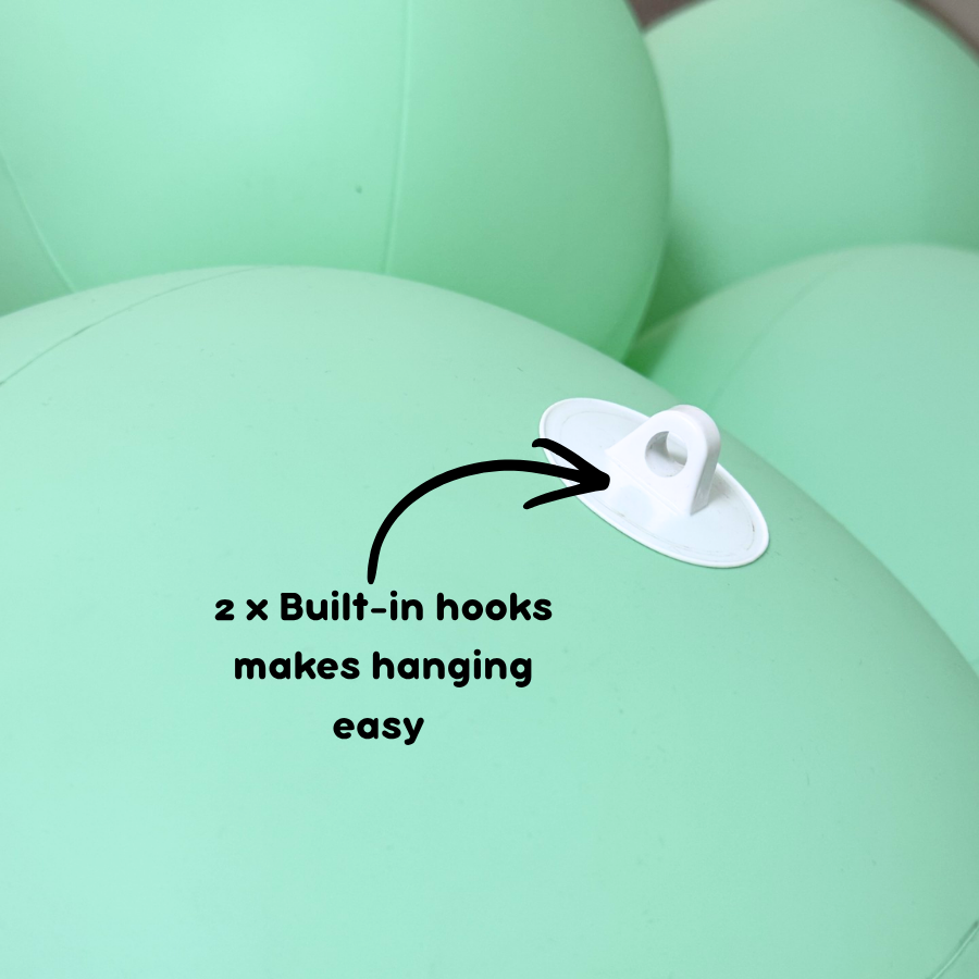 Re-usable balloon garland - 12 cluster balls in colour 'Blueberry bubble'