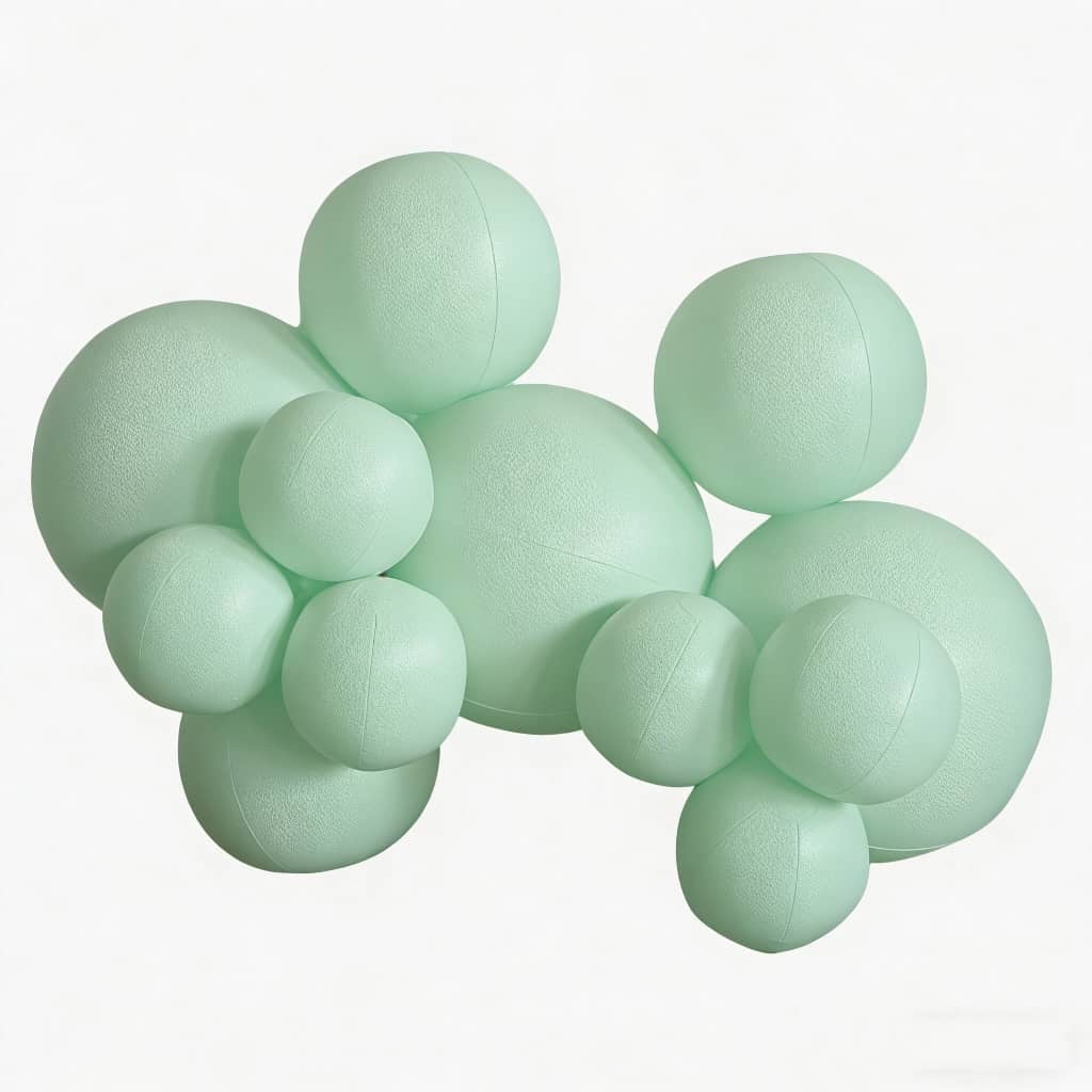 Re-usable balloon garland - 12 cluster balls in colour 'Pistachio pop'