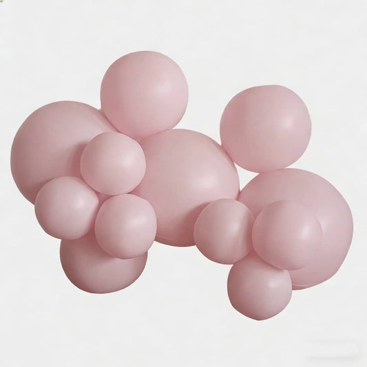 Re-usable balloon garland - 12 cluster balls in colour 'Fairy floss'