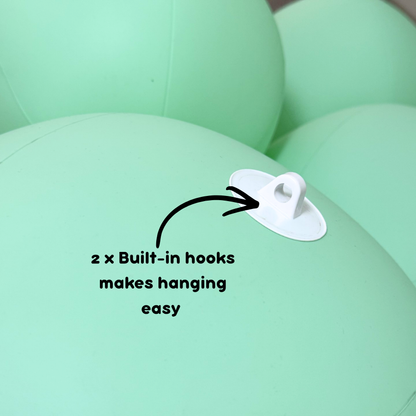 Re-usable balloon garland - 12 cluster balls in colour 'Fairy floss'