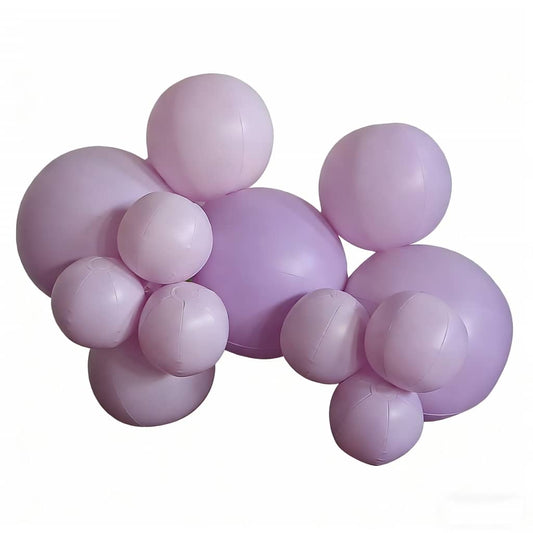 Re-usable balloon garland - 12 cluster balls in colour 'Lavender dream' 