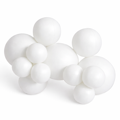 Re-usable balloon garland - 12 cluster balls in colour 'Marshmallow Cloud'